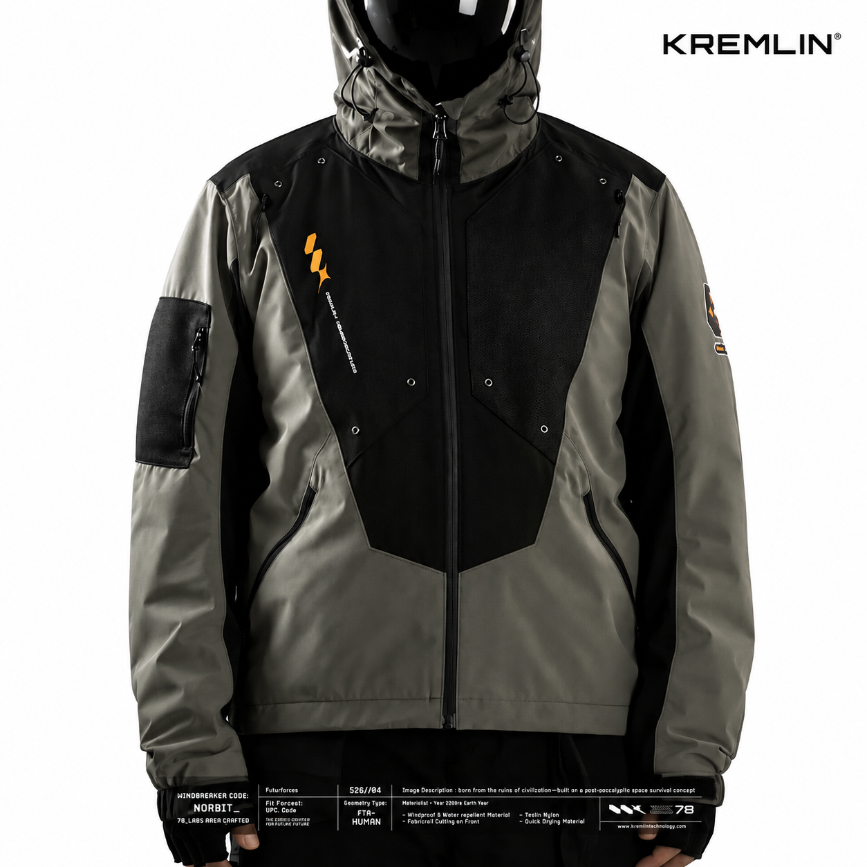 Kremlin Norbit - Jacket Modular Windbreaker Biker Rider