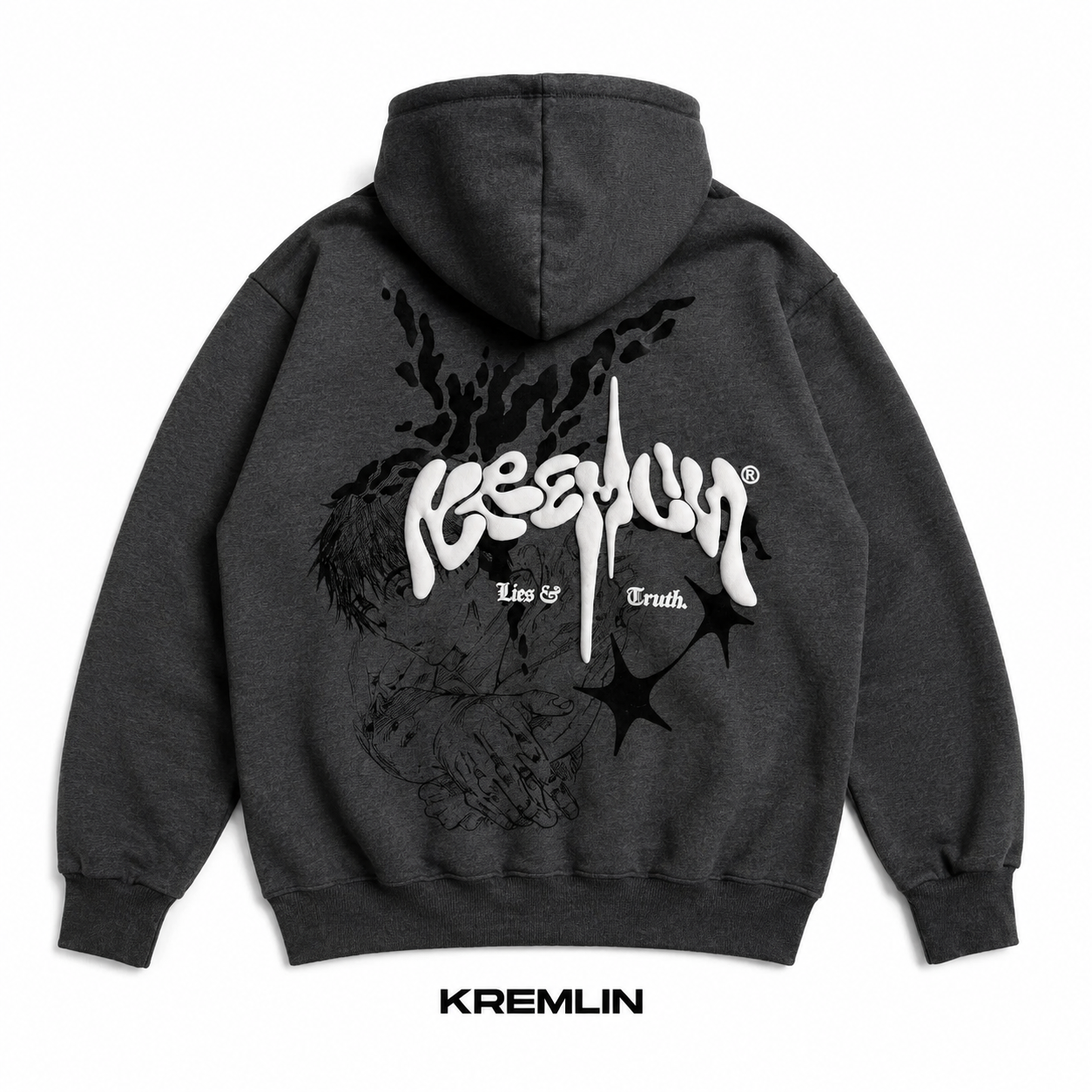 Kremlin Mirage - Pullover Hoodie Typo Graphic Hd Puff