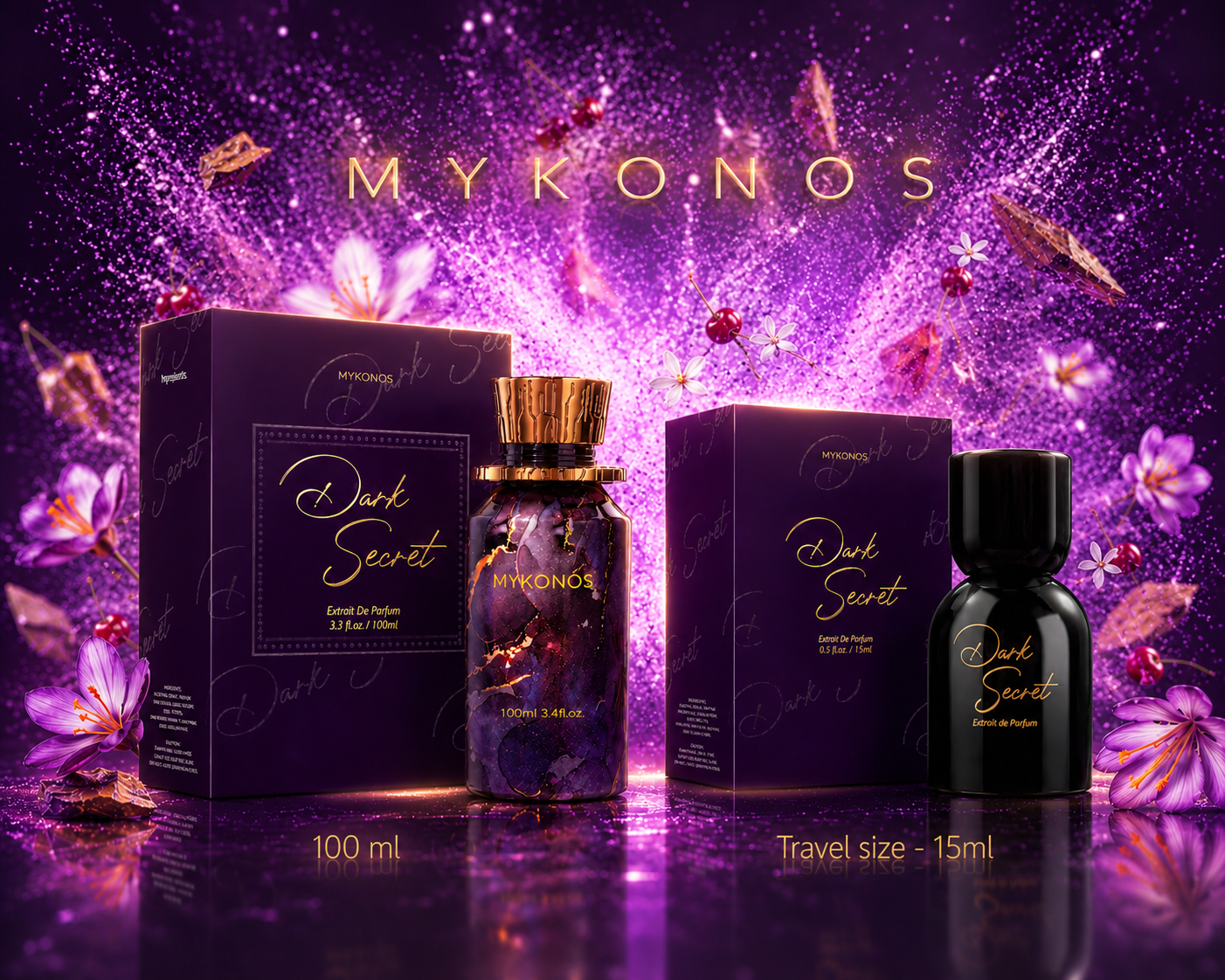 Mykonos - Dark Secret Extrait de Parfum 15ml & 100ml