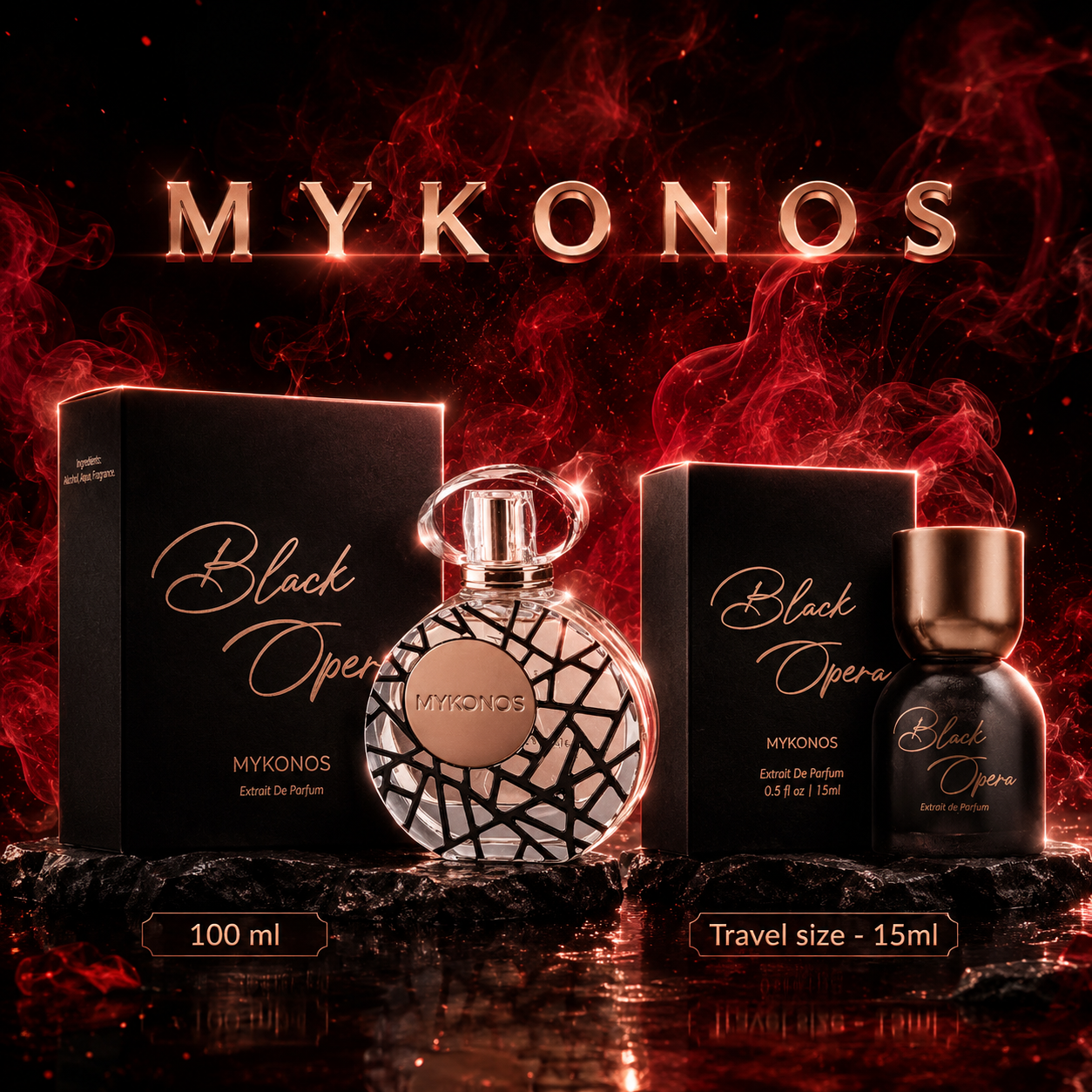 Mykonos - Black Opera Extrait de Parfum 15ml & 100ml