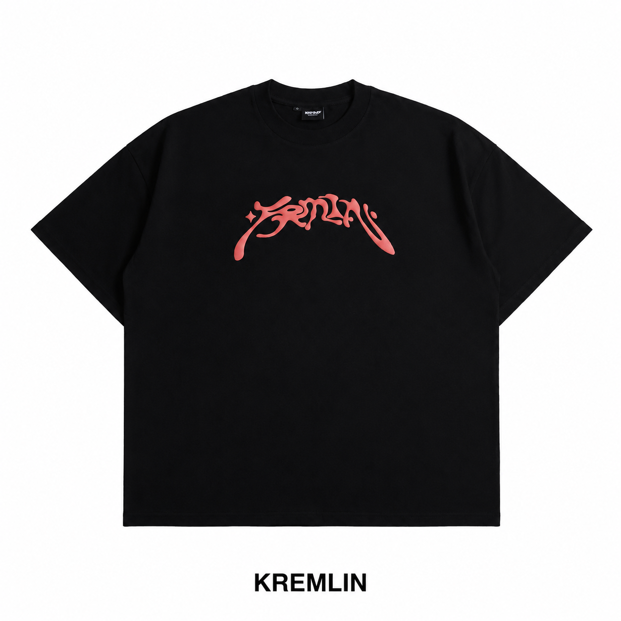 KREMLIN T-Shirt Oversized Puff Relaxed Fit Black - Hollow