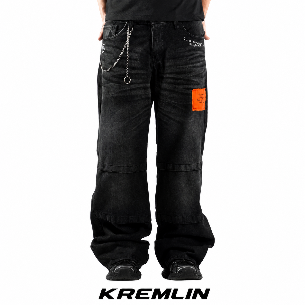 KREMLIN Loose Denim Wash Jeans - BLODIA | Black