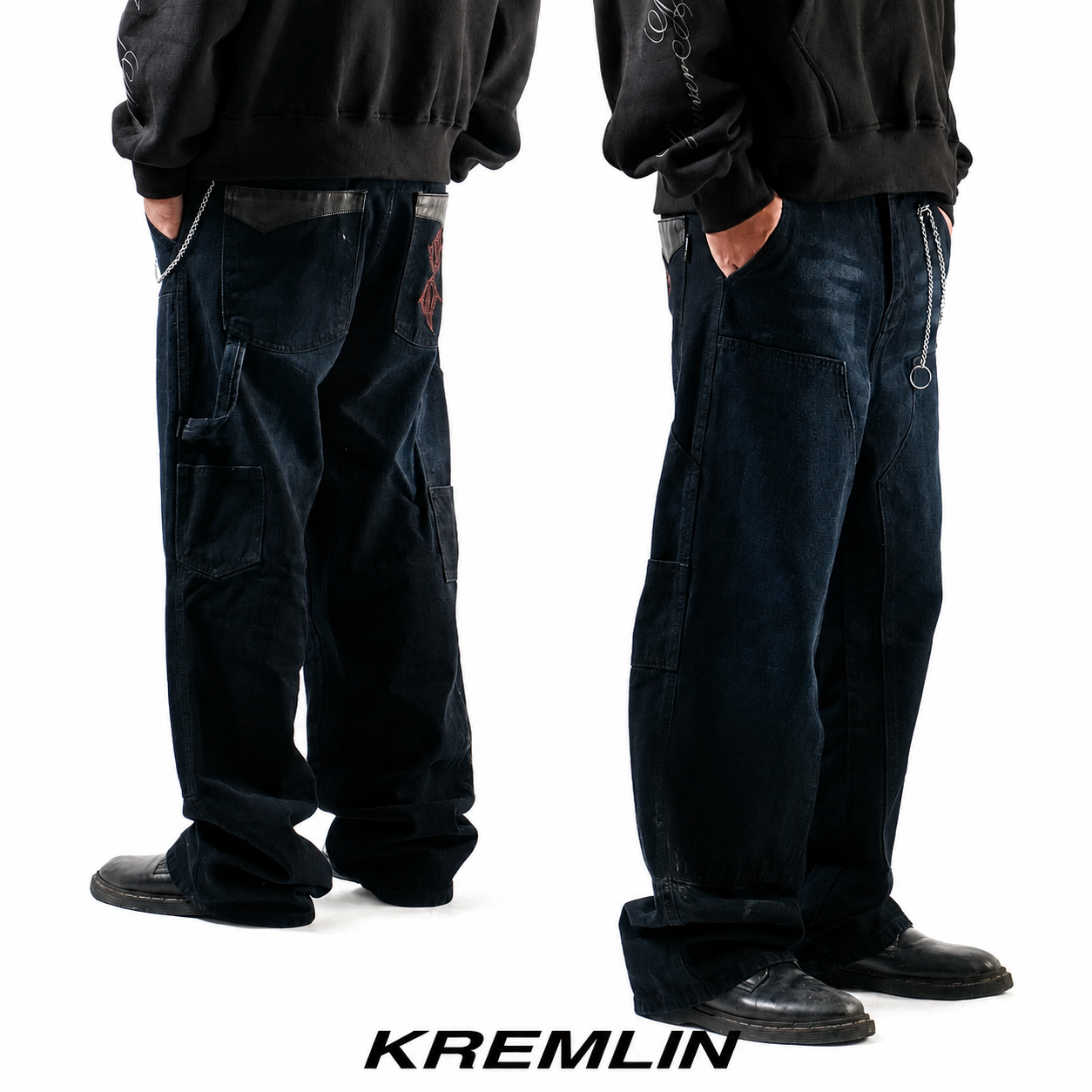 KREMLIN Loose Denim Wash Jeans - KILLING | Blue
