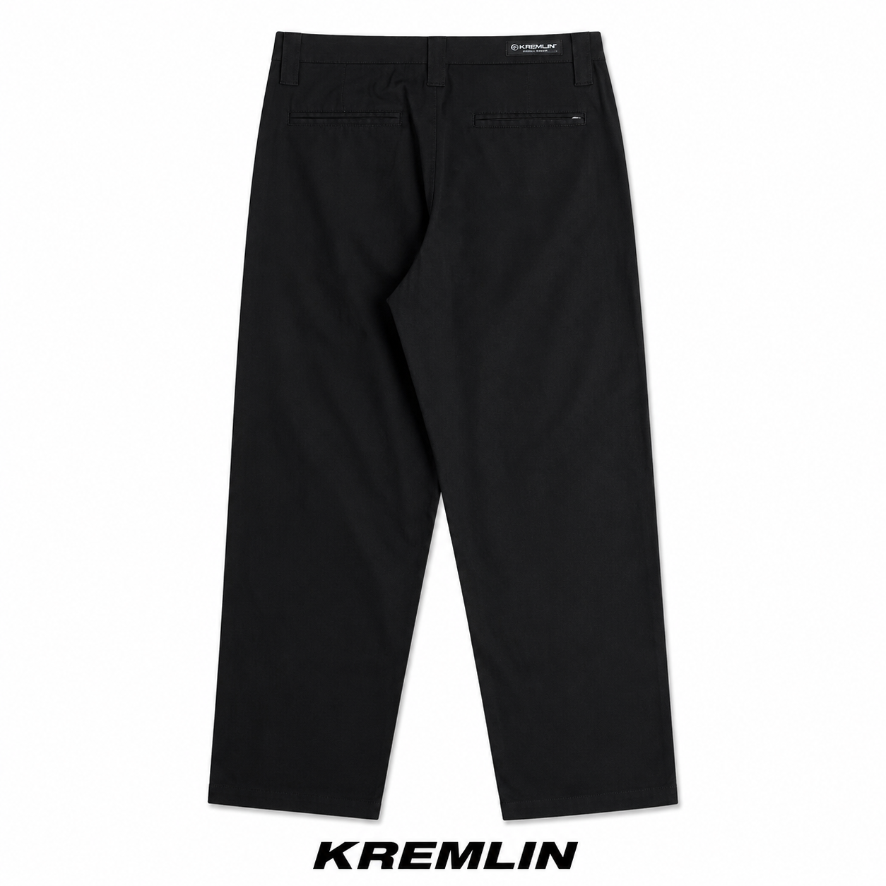 KREMLIN Chino Loose Fit Baggy Long Pants - Bumble | Black