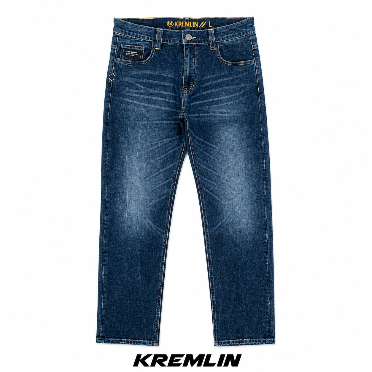KREMLIN Slim Fit Jeans Washed Denim Blue - Beijing