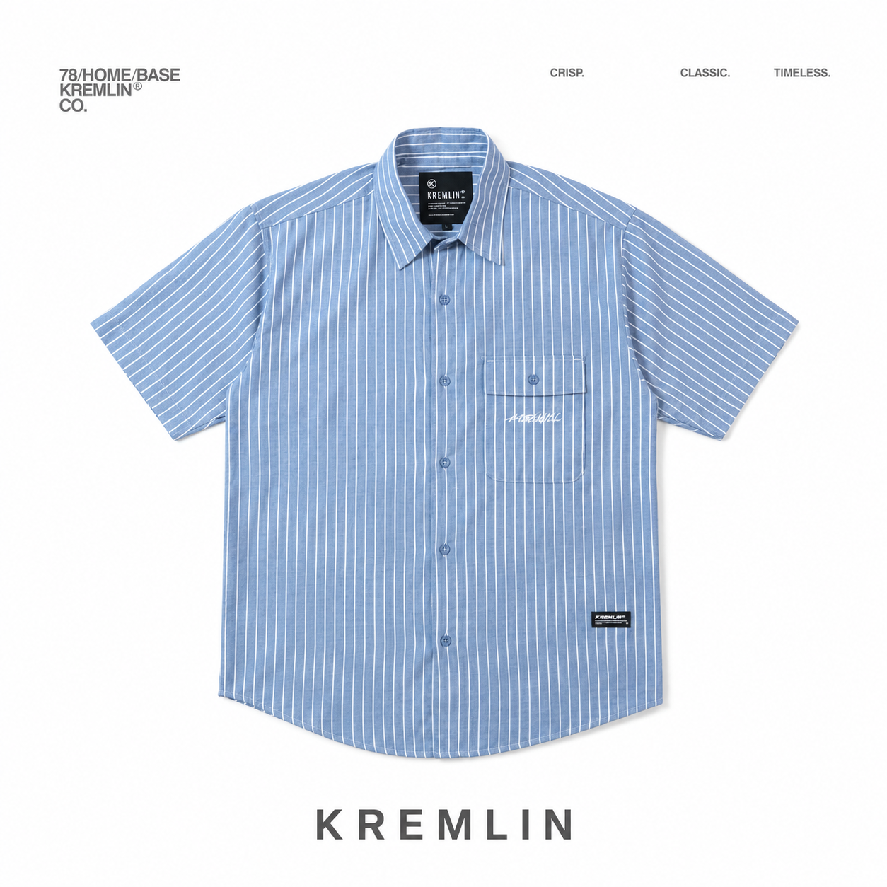 KREMLIN Pinstripe Shirt Regular - EDO | Blue
