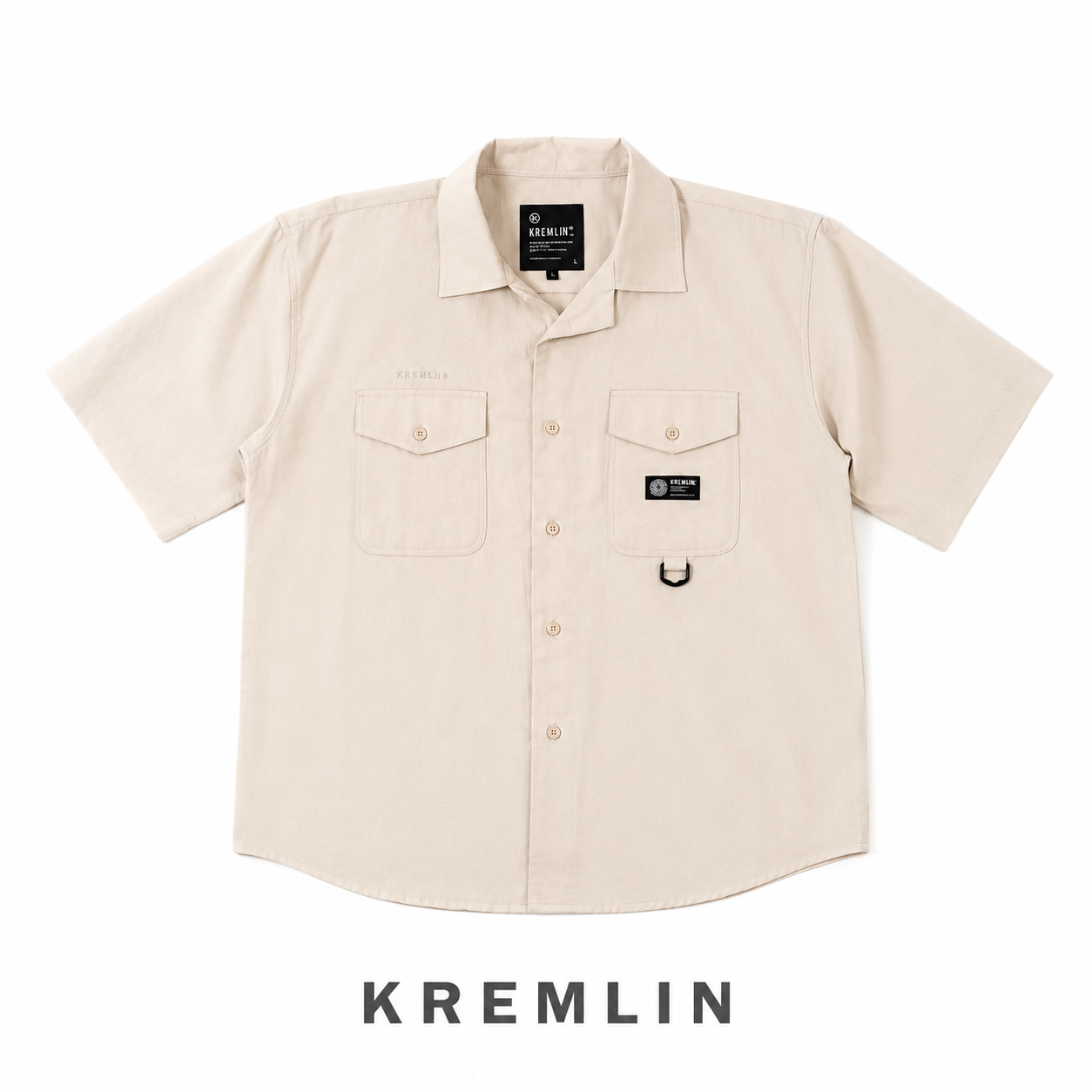 KREMLIN Oversized Short Sleeve Shirt - Nour | Khaki