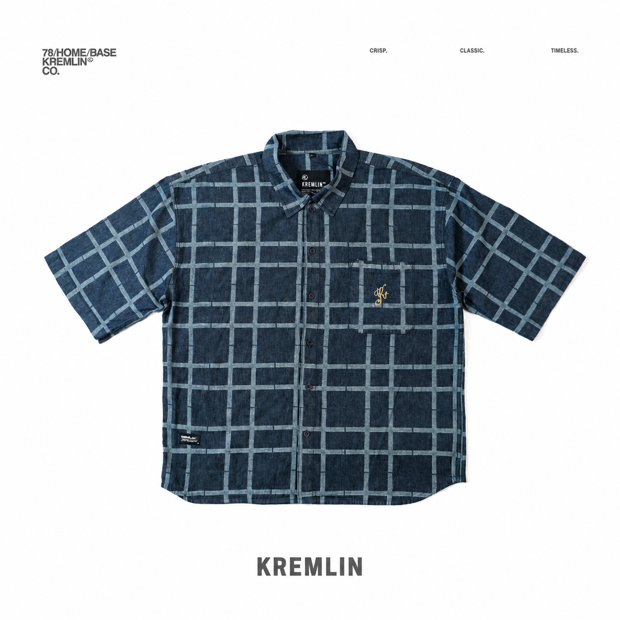 KREMLIN Navy Striped Shirt Oversized - Yamato