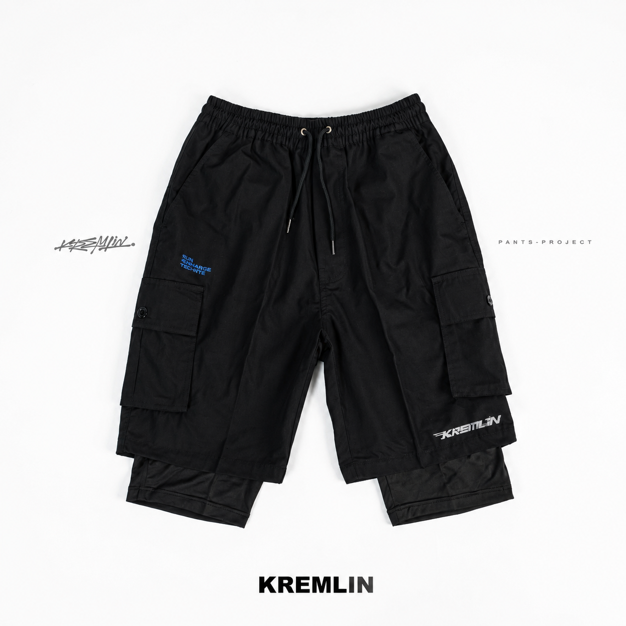 KREMLIN Cargo Shorts with Spandex Base Layer - STRIDER