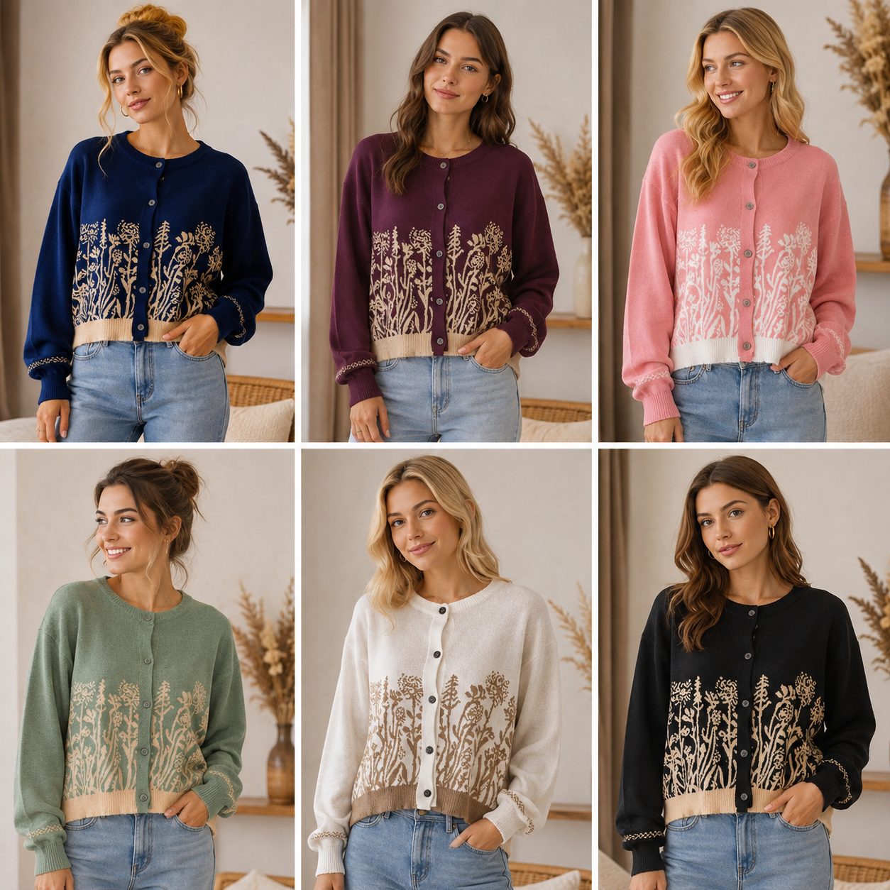 Premium Thick Knit Cardigan for Women