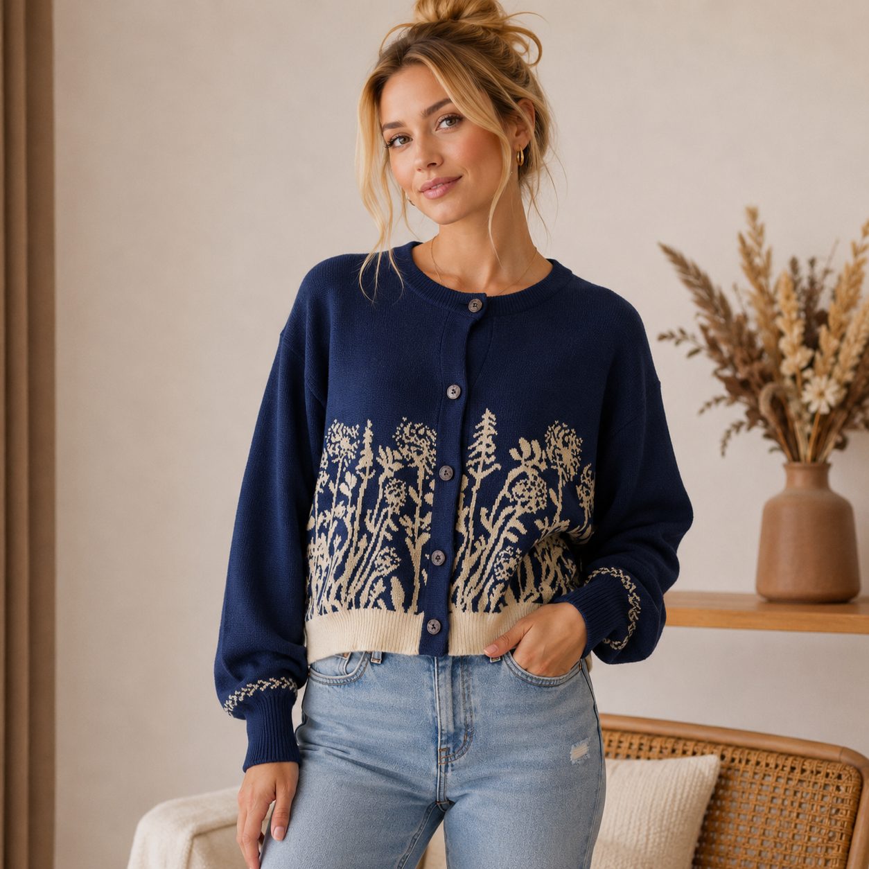 Premium Thick Knit Cardigan for Women image 2