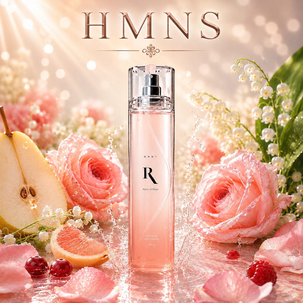 HMNS ANOTHER ROSE Nourishing Hair Perfume | 250 ml image 2