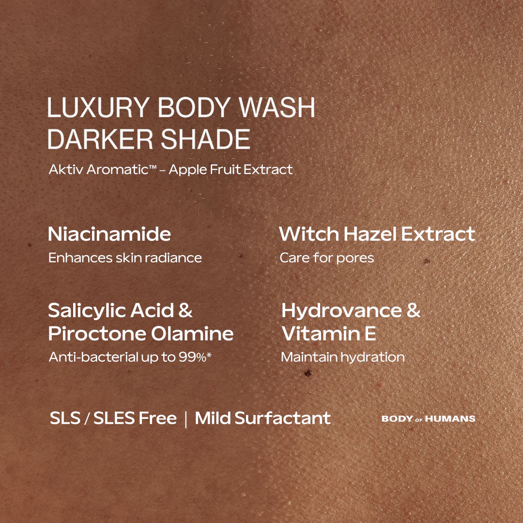 BODY OF HUMANS Luxury Body Wash - DARKER SHADE 500 ml image 3
