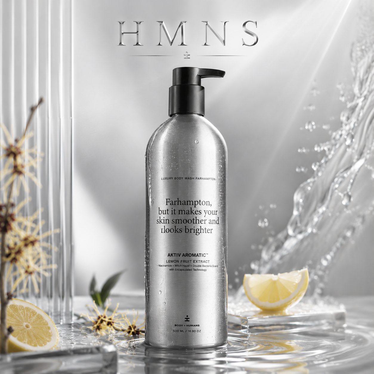 BODY OF HUMANS Luxury Body Wash - FARHAMPTON 500 ml image 2