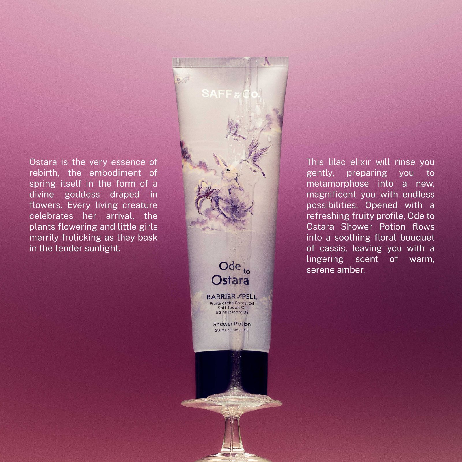 SAFF & Co. ODE TO OSTARA Shower Potion 250ml image 4